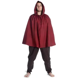 Mittelalter Umhang kurz braun mittelalterliche-kleidung.com