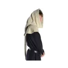 Mittelalter Gugel Mahaute in Beige Seitenansicht