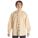 Mittelalterhemd Ache natur-beige - Frontansicht