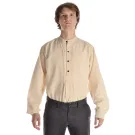 Mittelalter Hemd Orilus in Beige Frontansicht