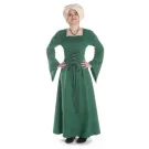Mittelalter Kleid Amurfina in Grün Frontansicht