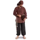 Mittelalter Hose Tristan in Schwarz Frontansicht 2