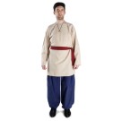 Mittelalter Hose Riwalin in Blau Frontansicht 2