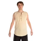 Mittelalter Hemd Heorot in Beige Frontansicht