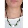 Mittelalter Halskette Skadi aus Weißmetall-Resin in GrÃ¼n Frontansicht 2