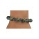 Mittelalter Armband Iblis mit Mosaiksteinen aus Messing-Glassteine in Perlmutfarben-Türkis Frontansicht 2