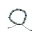 Mittelalter Armband Iblis mit Mosaiksteinen aus Messing-Glassteine in Perlmutfarben-Rot-Türkis Frontansicht
