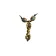 Wikinger Halskette Karke mit Talisman Dorje aus Messing in Goldgelb Detailansicht