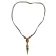Wikinger Halskette Birkhilt mit Talisman Phurpa aus Messing in Goldgelb Frontansicht