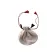 Mittelalter Almosenbeutel Kyot 9X13 cm in Beige Frontansicht