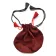 Mittelalter Almosenbeutel Kyot 9X13 cm in Rot Frontansicht