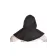 Mittelalter Kapuze Elida in Schwarz Rückansicht 2