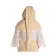 Mittelalter Gugel Ampflise in Beige Rückansicht