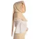Mittelalter Gugel Ampflise in Beige Seitenansicht
