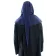 Mittelalter Gugel Ampflise in Blau Rückansicht