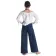 Mittelalter Hose Dulzepta in Blau Rückansicht