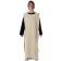 Mittelalter Skapulier Vivianz in Beige Frontansicht 2