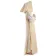 Mittelalter Skapulier Kriemhild in Beige Seitenansicht