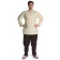Mittelalter Tunika Hagen kurz in Beige Frontansicht
