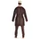 Mittelalter Tunika Dietrich in Braun Rückansicht