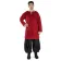 Mittelalter Tunika Dietrich in Rot Frontansicht