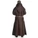 Mittelalter Kutte Halzebier (Set) in Braun Rückansicht