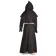 Mittelalter Mönchskutte Halzebier (Set) in Schwarz Rückansicht