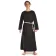 Mittelalter Mönchskutte Halzebier (Set) in Schwarz Frontansicht 2