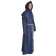 Mittelalter Mönchskutte Halzebier (Set) in Blau Seitenansicht