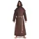 Mittelalter Mönchskutte Halzebier (Set) in Braun Frontansicht