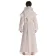 Mittelalter Mönchskutte Halzebier (Set) in Weiß Rückansicht