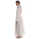 Mittelalter Mönchskutte Halzebier (Set) in Weiß Seitenansicht