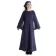 Mittelalter Kleid Sigune in Blau Frontansicht