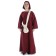 Mittelalter Kleid Sigune in Rot Frontansicht 5