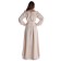 Mittelalter Bluse Gotelinde in Beige Rückansicht