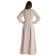Mittelalter Bluse Gotelinde in Beige Rückansicht 2