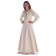 Mittelalter Bluse Gotelinde in Beige Frontansicht 11