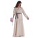 Mittelalter Bluse Gotelinde in Beige Frontansicht 5