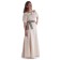 Mittelalter Bluse Gotelinde in Beige Frontansicht 6