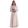 Mittelalter Bluse Gotelinde in Beige Frontansicht 7
