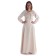 Mittelalter Bluse Gotelinde in Beige Frontansicht 9
