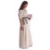 Mittelalter Bluse Gotelinde in Beige Seitenansicht 4