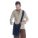 Mittelalter Tasche Irmenfried in Blau Frontansicht 3