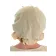 Mittelalter Kinderhaube Florie aus Baumwolle in Beige Rückansicht
