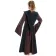 Mittelalter Kleid Liebgart in Braun-Schwarz Rückansicht