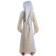 Mittelalter Kinderkleid Obilot in Beige-Weiß Rückansicht