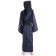 Mittelalter Kinderkleid Obilot in Blau-Schwarz Rückansicht