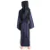 Mittelalter Kinderkleid Obilot in Blau-Schwarz Rückansicht