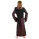 Mittelalter Kinderkleid Obilot in Braun-Schwarz Rückansicht