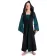 Mittelalter Kinderkleid Obilot in Grün-Schwarz Frontansicht
